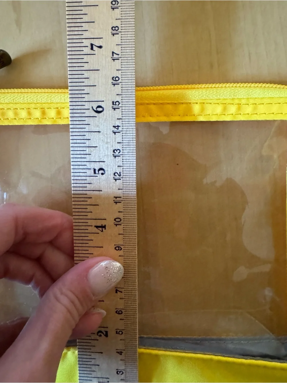 Lug Set of 3 Clearview Envelope Transport Pouches Bright Yellow NWOT